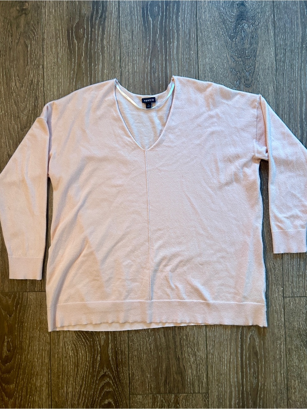 torrid Women's Pale Pink V-Neck Sweater